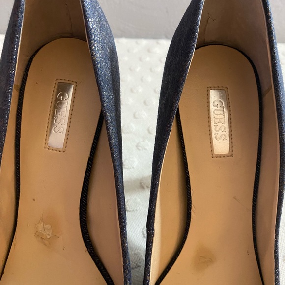 GUESS Blue Leopard Print Stilettos - Picture 9 of 16